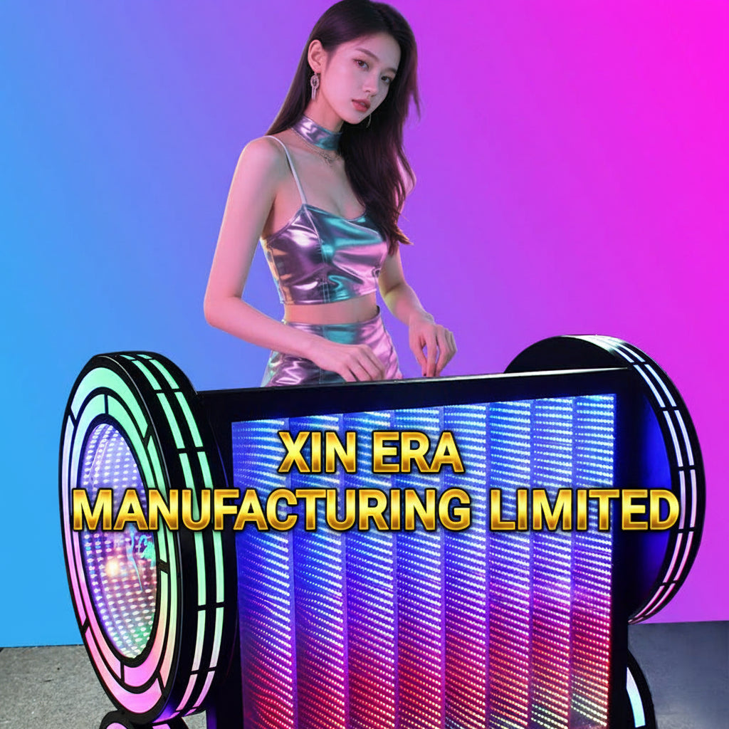 Xinera-Abyss-Infinity-Mirror-LED-DJ-Booth-3D-Endless-Tunnel-Effect-Stage-Console-Professional-Nightclub-Equipment