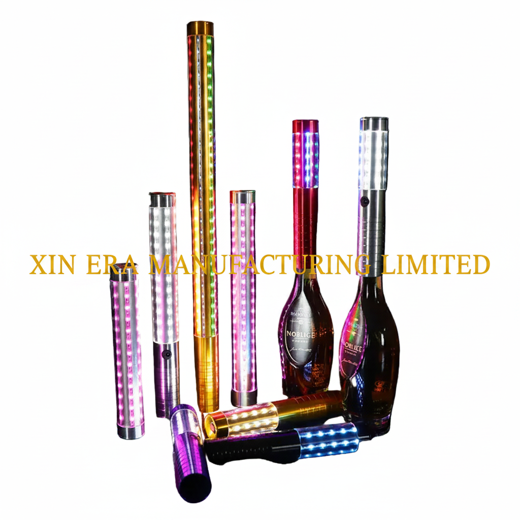 LED GoGo Dancer Performance Wand - 360° Strobe Baton for Nightclub Entertainers