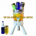 Xinera-Custom-Hoegaarden-Logo-LED-Drink-Dispenser-Luminous-Ice-Bucket-with-Tap-Tripod-Stand-Nightclub-VIP-Service-Factory-Real-Shot