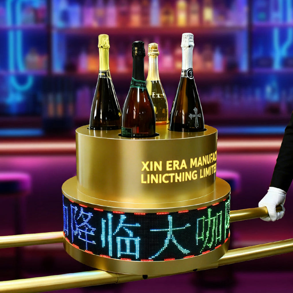 Xinera-Multi-Bottle-LED-Champagne-Chiller-RGB-Scrolling-Text-Display-VIP-Service-Nightclub-Factory-Real-Shot