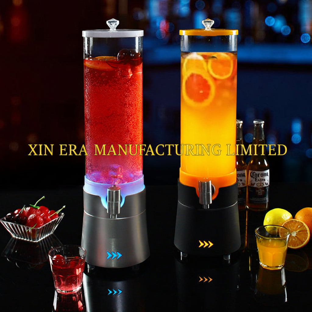 Xinera-Classic-Black-Beer-Tower-Professional-Juice-Dispenser-Catering-Service-Real-Shot