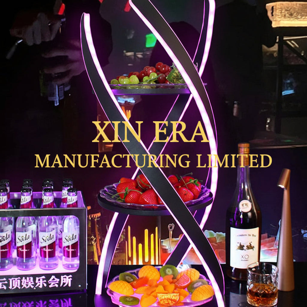 Xinera-Spiral-RGB-LED-3-Tier-Fruit-Tray-Luminous-VIP-Serving-Stand-Factory-Real-Shot