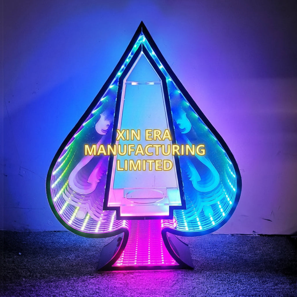 Xinera-Custom-LED-Infinity-Mirror-Bottle-Glorifier-Luminous-Liquor-Display-Base-Nightclub-VIP-Service-Factory-Real-Shot