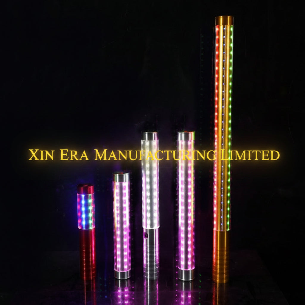 LED GoGo Dancer Performance Wand - 360° Strobe Baton for Nightclub Entertainers