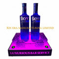 Xinera-Custom-Laser-Cut-LED-Bottle-Glorifier-SKYY-Vodka-Luminous-Display-Base-VIP-Service-Nightclub-Factory-Real-Shot