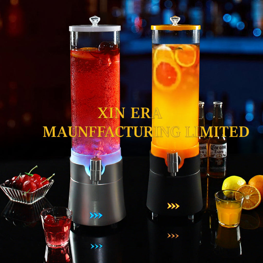 Xinera-XE-BT-032V3L-Luxury-3L-LED-Beer-Tower-Dynamic-V-Arrow-Base-Luminous-Juice-Cocktail-Dispenser-With-Tap-Nightclub-VIP-Table-Service-Factory-Real-Shot