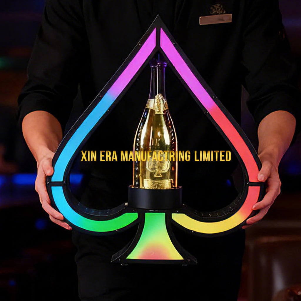 Xinera-Ace-of-Spades-LED-Bottle-Presenter-Custom-Luminous-Champagne-Glorifier-VIP-Service-Factory-Real-Shot