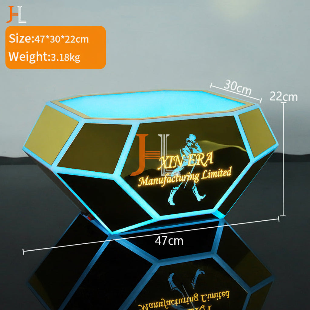 Xinera-Diamond-Cut-LED-Ice-Bucket-Custom-Lion-Logo-Luminous-Champagne-Wine-Cooler-Nightclub-VIP-Service-Factory-Real-Shot