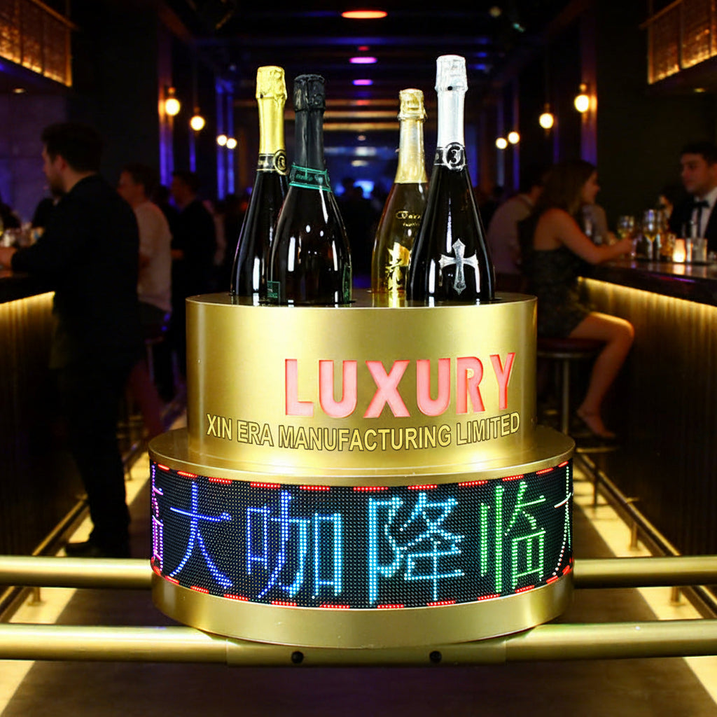 Xinera-Multi-Bottle-LED-Champagne-Chiller-RGB-Scrolling-Text-Display-VIP-Service-Nightclub-Factory-Real-Shot