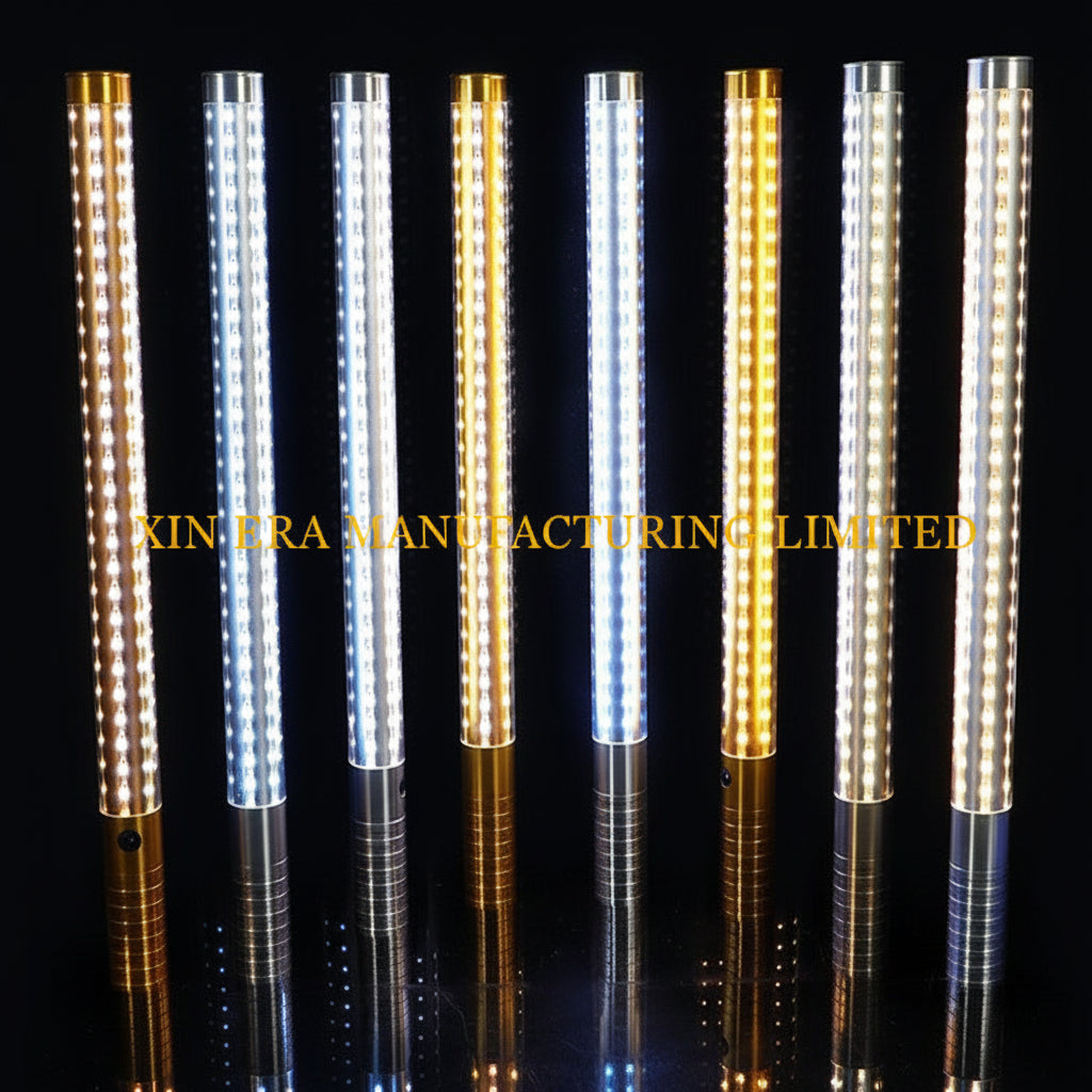LED GoGo Dancer Performance Wand - 360° Strobe Baton for Nightclub Entertainers