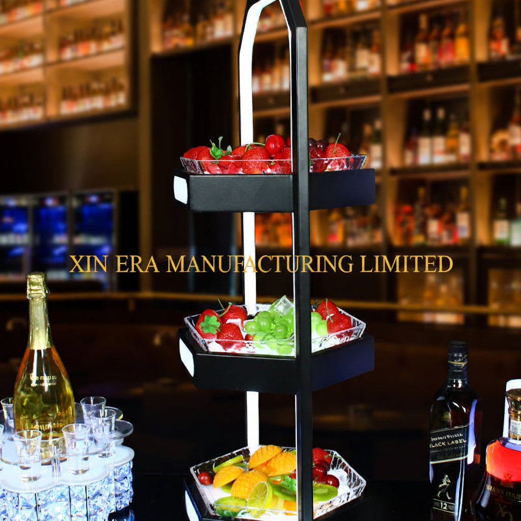 Xinera-3-Tier-Hexagonal-LED-Luminous-Fruit-Tray-Modern-Hex-Frame-VIP-Snack-Server-Factory-Direct