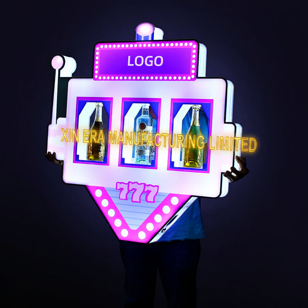 Xinera-Slot-Machine-LED-Handheld-Presenter-777-Jackpot-VIP-Sign-Factory-Direct-Real-Shot