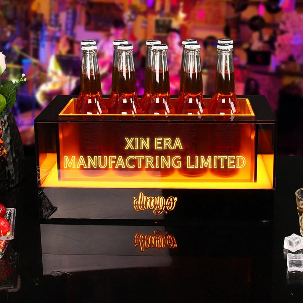 LED VIP ice bucket for custom commercial nightclub bottle service.