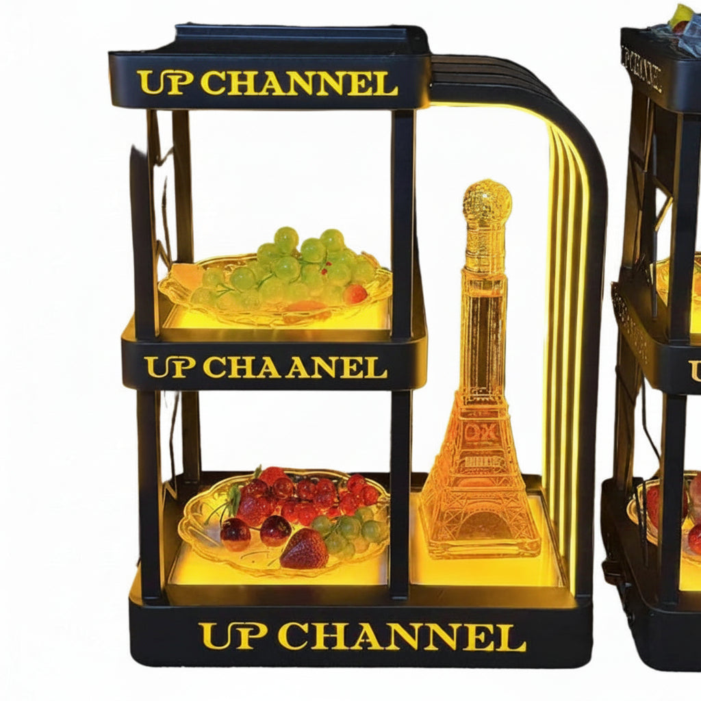 Xinera-Custom-UP-CHANNEL-Logo-LED-VIP-Serving-Cart-3-Tier-Luminous-Liquor-Snack-Display-Rack-Shot-Glass-Holder-Nightclub-Factory-Real-Shot