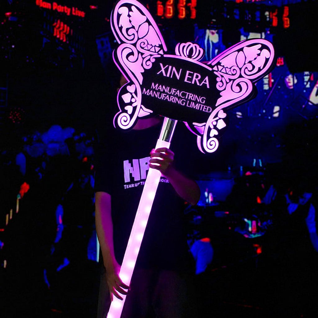 Xinera-Crown-Wing-LED-Handheld-Presenter-Sign-with-Luminous-Handle-VIP-Service-Nightclub-Branding
