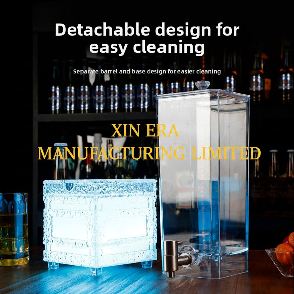 Xinera-Custom-Typelight-Logo-LED-Drink-Dispenser-Luminous-Ice-Brick-Design-Beer-Tower-with-Tap-Nightclub-VIP-Service-Factory-Real-Shot