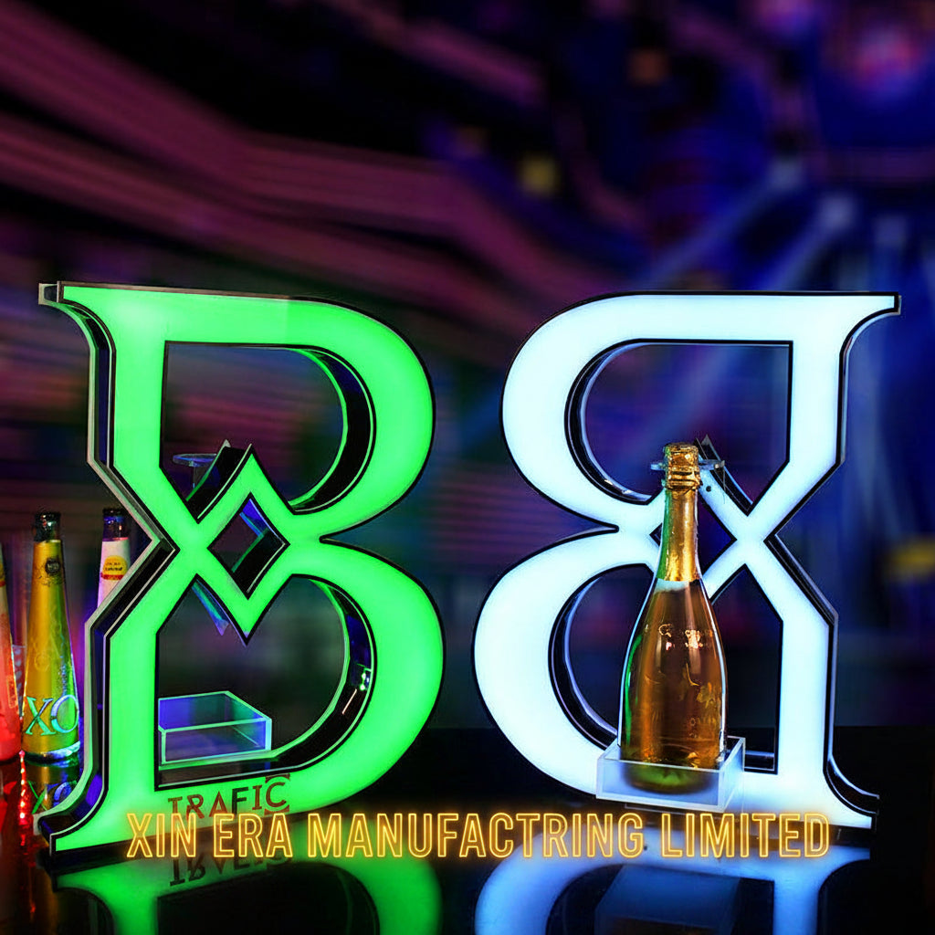 Xinera-Custom-Letter-B-LED-Bottle-Presenter-Luminous-Liquor-Display-Base-VIP-Service-Factory-Real-Shot