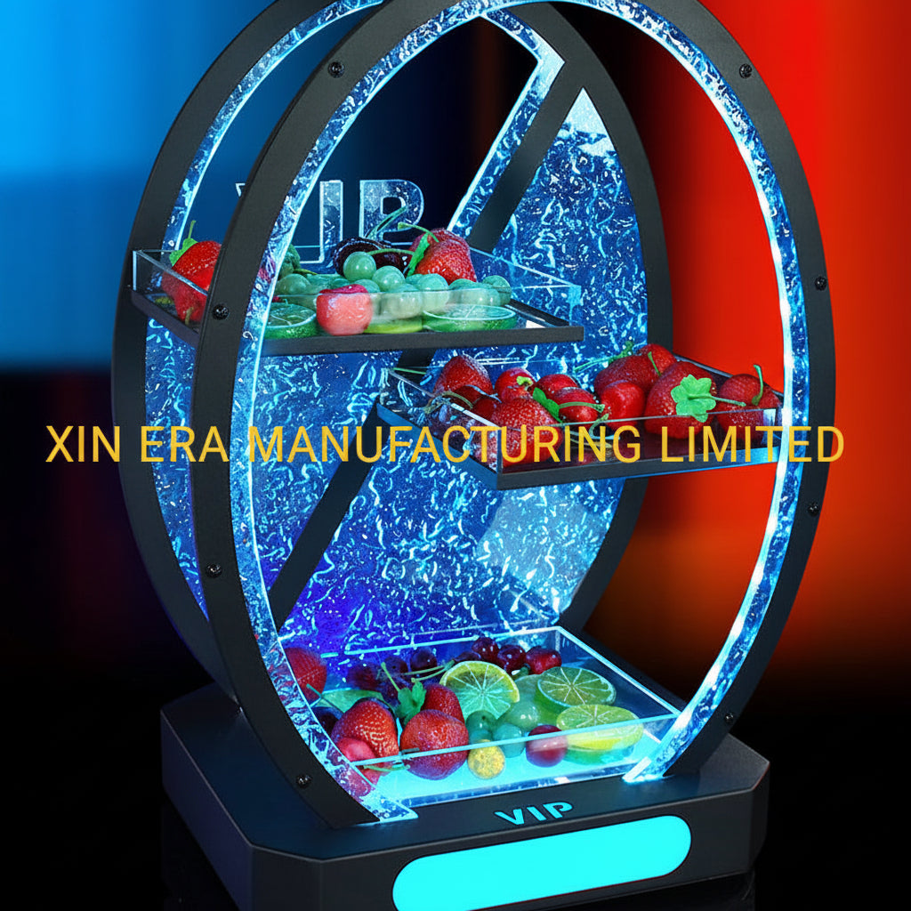 Xinera-3-Tier-Irregular-LED-Fruit-Tray-Luxury-VIP-Service-Platter-Factory-Real-Shot