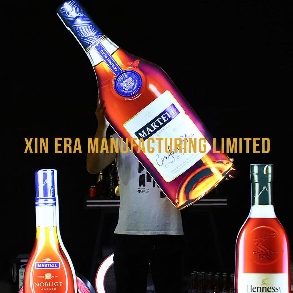 Xinera-Custom-LED-Bottle-Shaped-VIP-Presenter-Sign-Hennessy-Style-Luminous-Nightclub-Branding