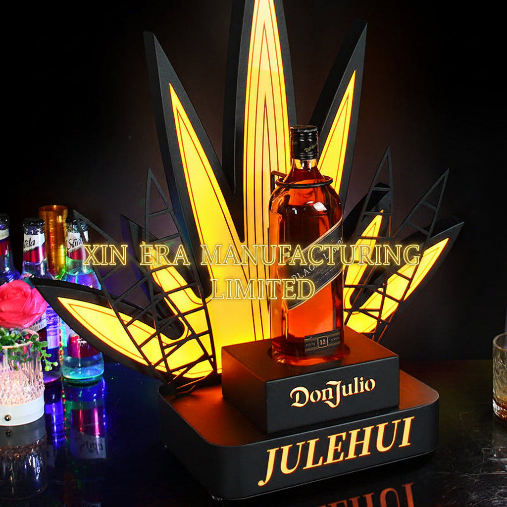 Luxury-Fan-Shaped-LED-Bottle-Glorifier-for-Don-Julio-Tequila-Luminous-VIP-Display-Xinera