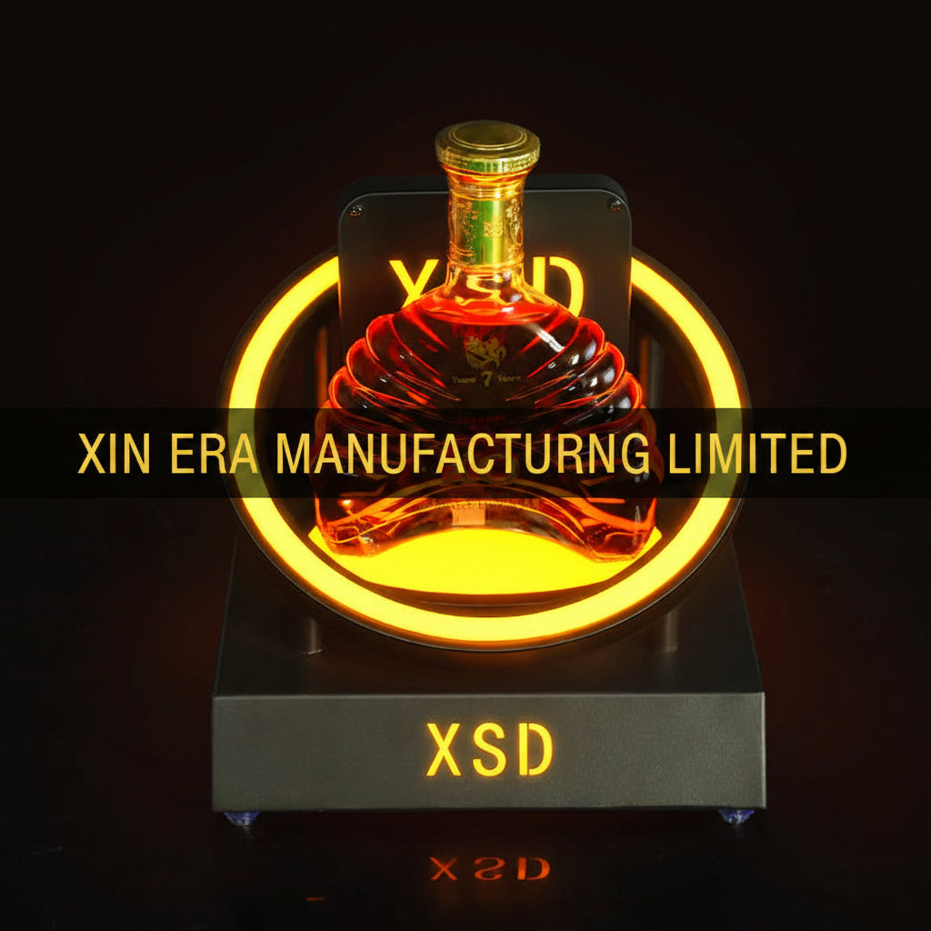Xinera-Custom-XSD-Logo-LED-Bottle-Glorifier-Circular-Luminous-Liquor-Display-Stand-Nightclub-VIP-Service-Factory-Real-Shot
