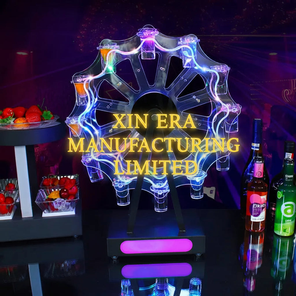 Factory Direct Custom Brand Logo LED Ferris Wheel Shot Holder for Mega Clubs