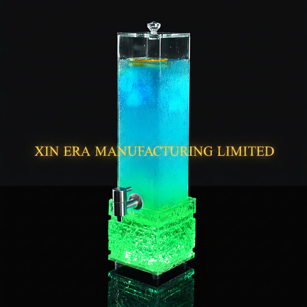 Xinera-Luxury-3L-LED-Beer-Tower-Square-Ice-Brick-Base-Luminous-Acrylic-Juice-Cocktail-Dispenser-With-Tap-Nightclub-VIP-Table-Service-Factory-Real-Shot