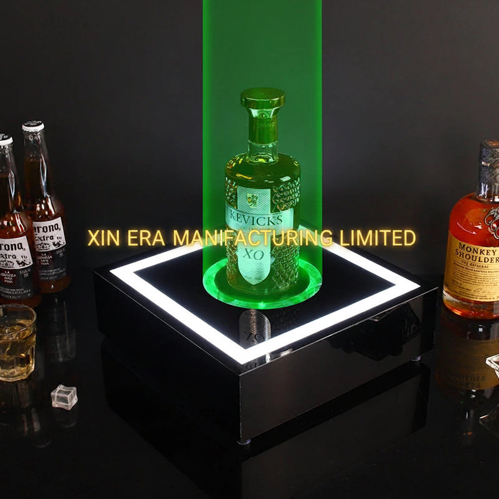Custom Bottle Glorifiers with Laser Beam Light Effect for Mega Clubs