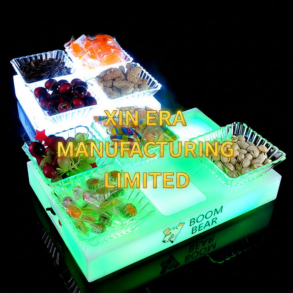 Custom LED Acrylic Fruit Tray | Luminous KTV Bar Food Platter Wholesale