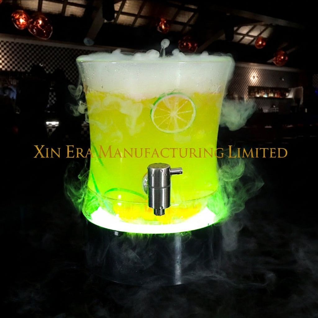 Xinera-Custom-DAWN-Logo-LED-Juice-Dispenser-Luminous-Drink-Tower-with-Tap-Lemon-Pattern-Nightclub-VIP-Service-Factory-Real-Shot