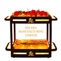 Xinera-Double-Tier-LED-Fruit-Tray-Warm-Luminous-Snack-Service-Rack-Custom-Club-Tableware-Real-Shot