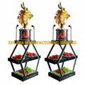 Xinera-2-Tier-LED-Dragon-Nightclub-VIP-Bottle-Presenter-Fruit-Tower-Golden-Dragon-Sculpture-Spotlights-Live-Show-VIP-Table-Service-Factory-Real-Shot