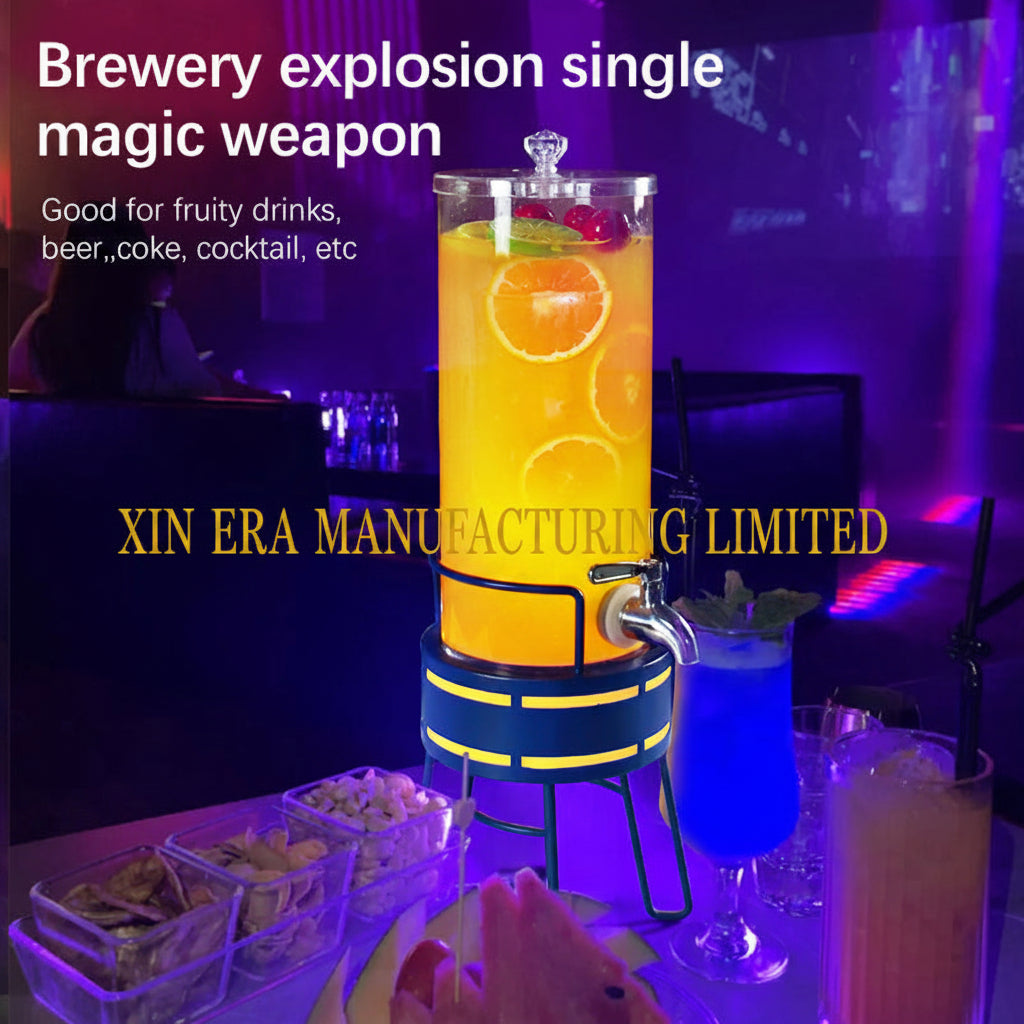 Xinera-48cm-LED-Beer-Tower-Luminous-Juice-Dispenser-Nightclub-Bar-Service-Real-Shot