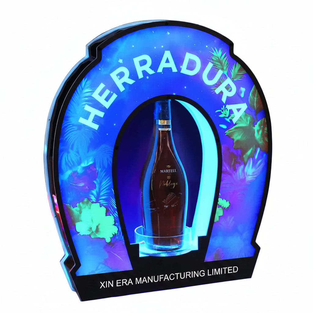 Xinera-Custom-LED-Horse-Shoe-Bottle-Presenter-Luminous-Liquor-Display-Base-VIP-Service-Factory-Real-Shot