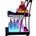 Luxury LED VIP Drink Trolley - Mobile Bottle Service Cart