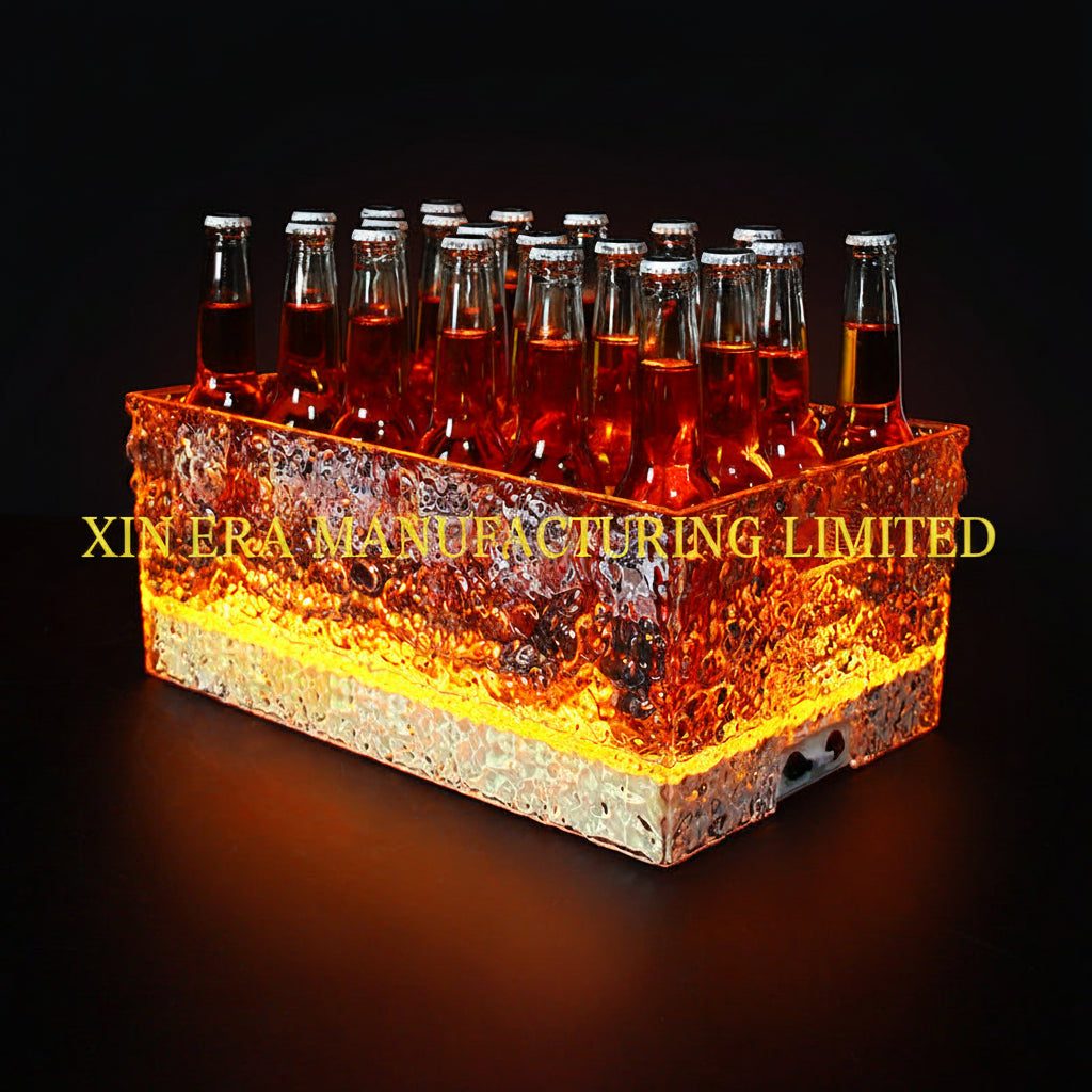 Xinera-Large-Capacity-Ice-Texture-LED-Ice-Bucket-Warm-Glow-Beer-Chiller-Real-Shot