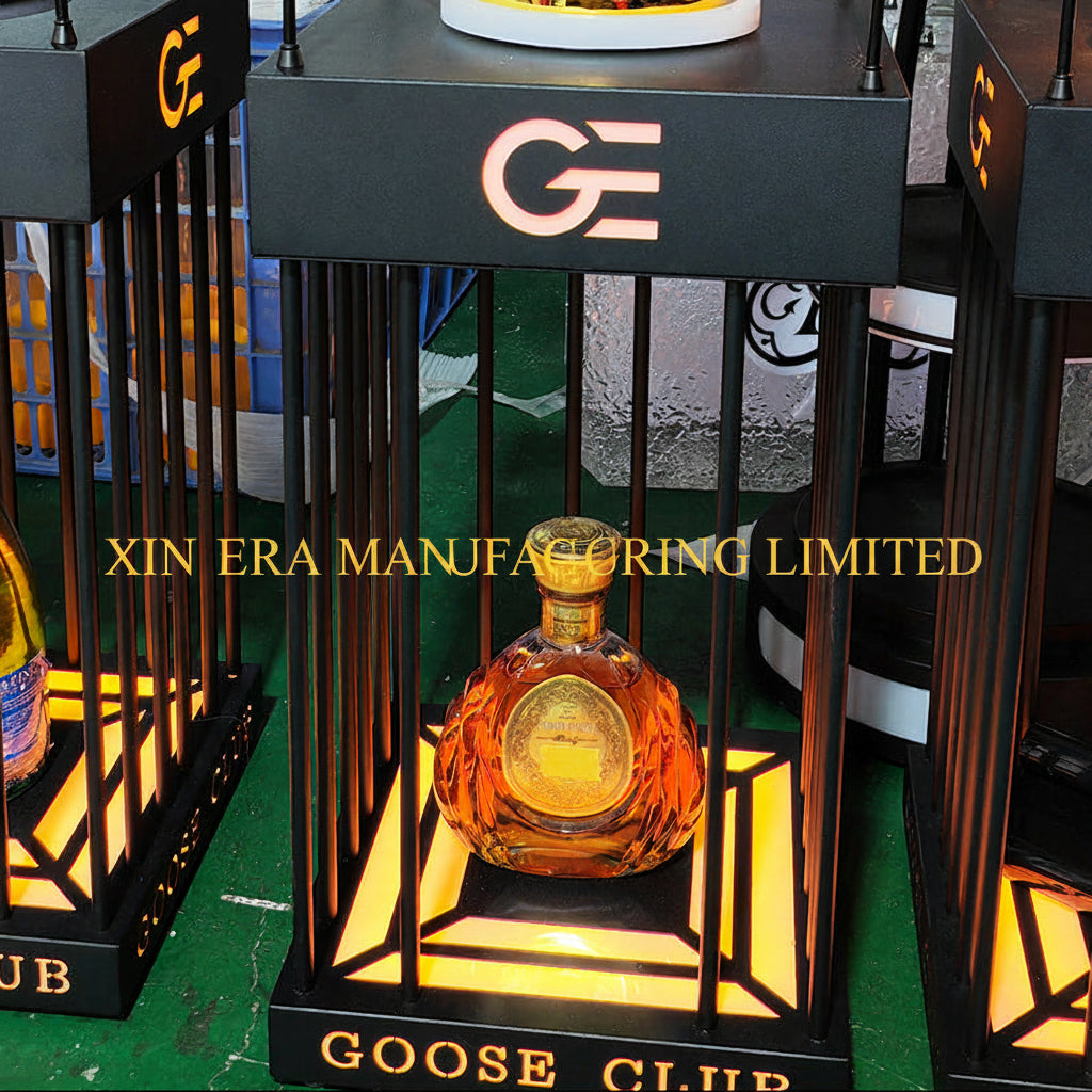 Xinera-Custom-Rotating-Dragon-Head-LED-Bottle-Glorifier-VIP-Service-Display-Real-Shot