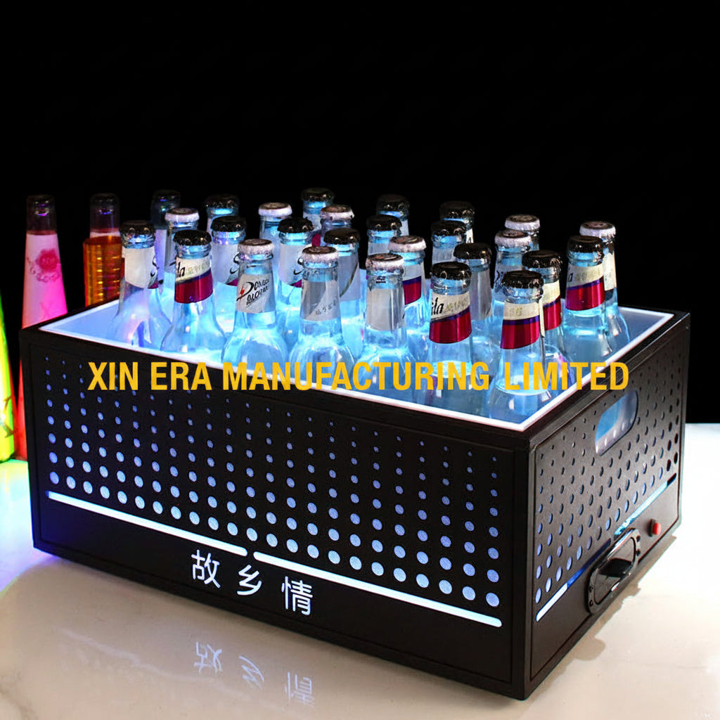 Xinera-RGB-Color-Changing-Dotted-LED-Ice-Bucket-Custom-Logo-Large-Capacity-Factory-Real-Shot
