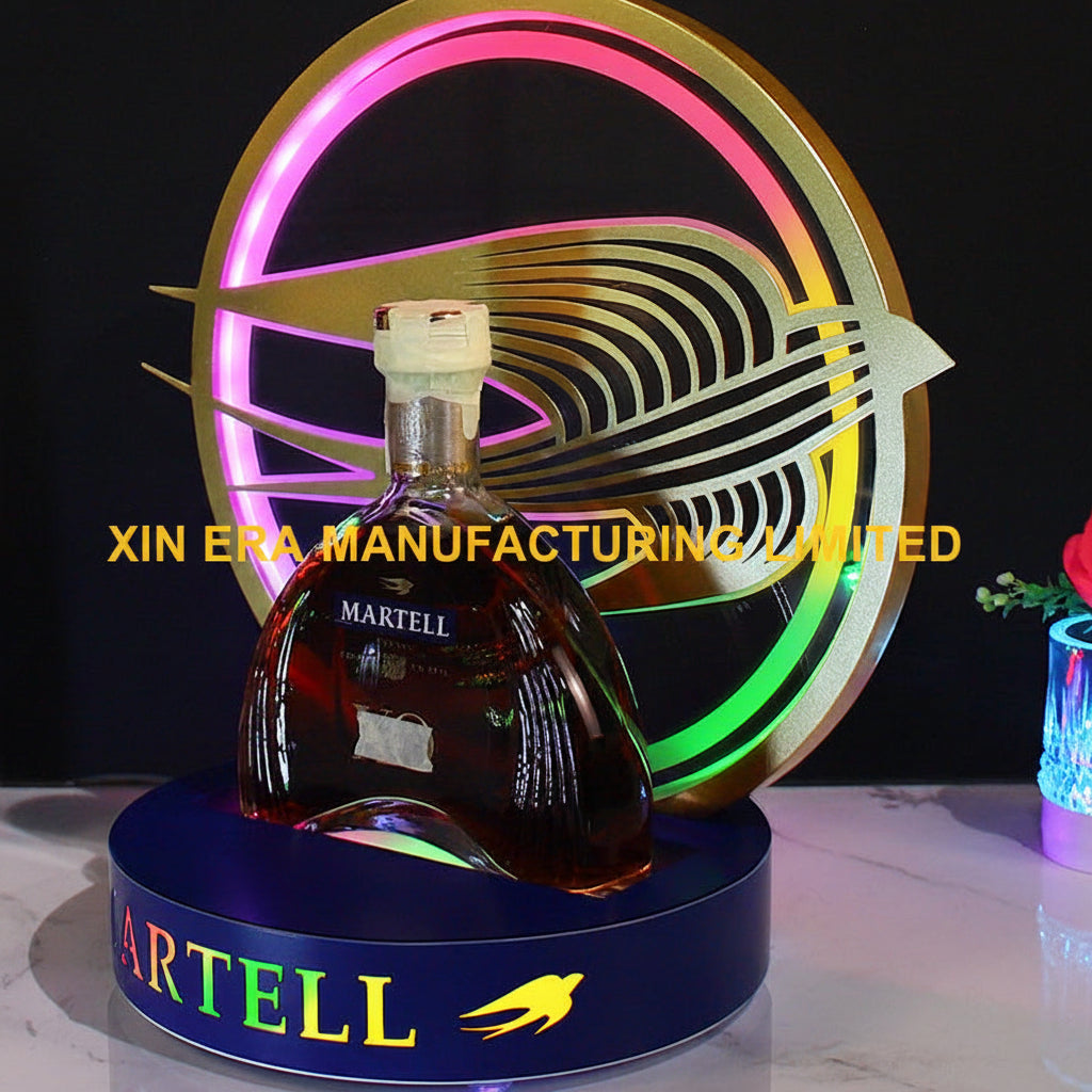 Xinera-Martell-Swallow-RGB-LED-Bottle-Glorifier-Multi-Color-VIP-Cognac-Display-Factory-Real-Shot