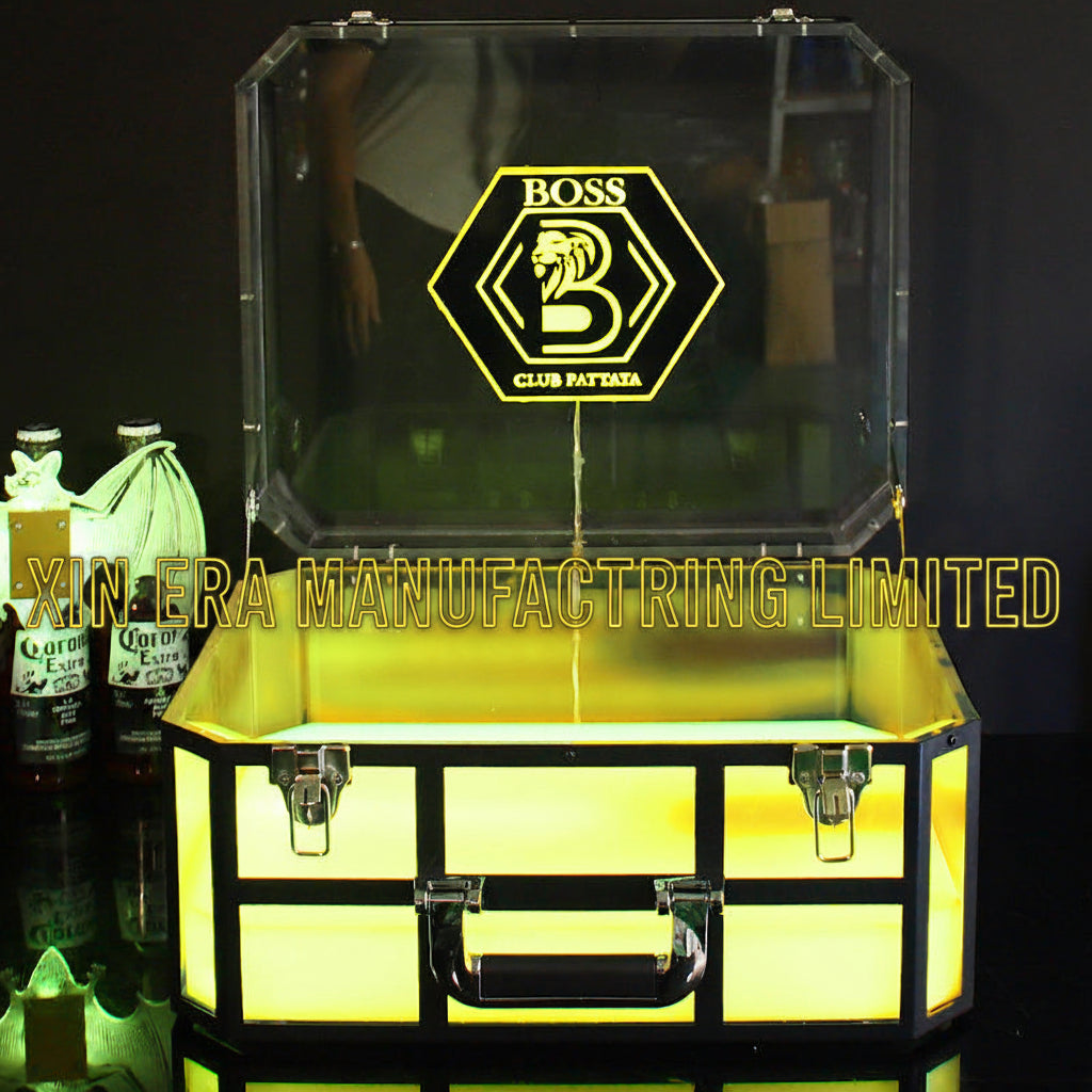 Xinera-Clear-Acrylic-LED-Champagne-Suitcase-VIP-Bottle-Service-Presentation-Box-Factory-Real-Shot