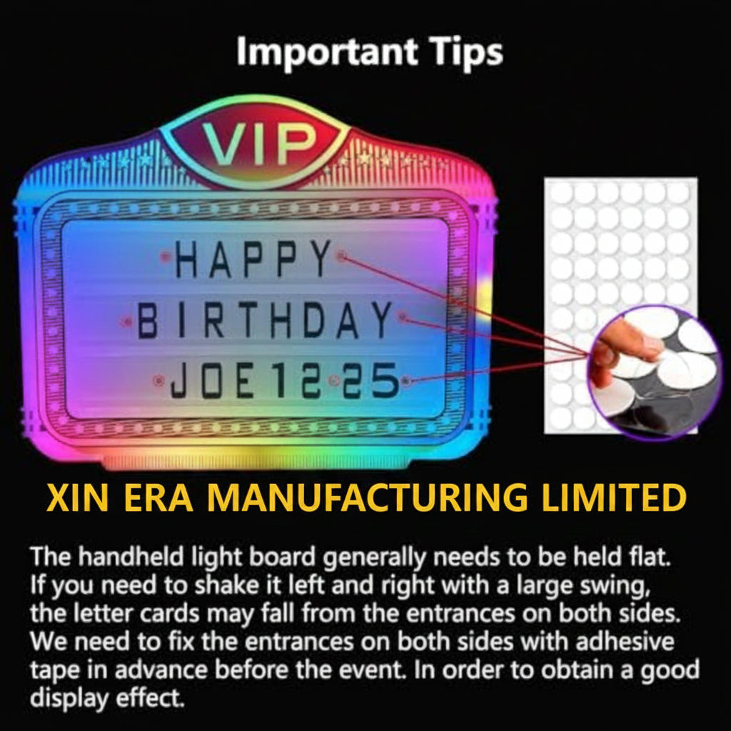 Xinera-Custom-LED-Handheld-Sign-Board-RGB-Marquee-Happy-Birthday-Bottle-Service-Presenter-Factory-Real-Shot