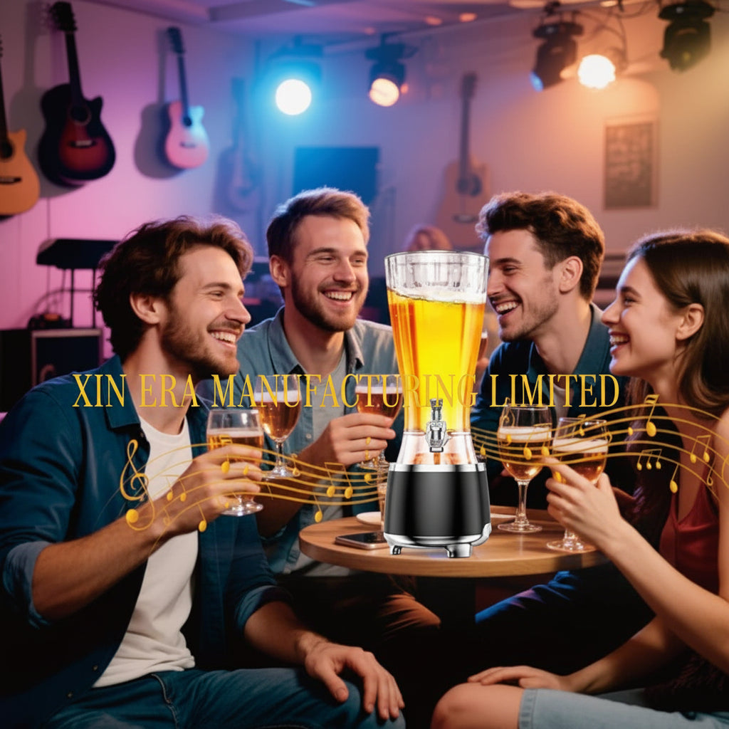 Xinera-Outdoor-Garden-Party-Beer-Tower-Luminous-Beverage-Dispenser-Summer-Event-Catering