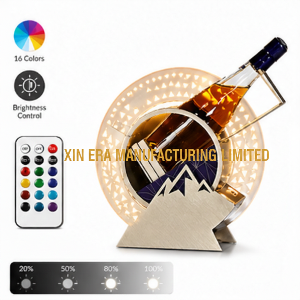 Xinera-Custom-Snow-Mountain-LED-Bottle-Glorifier-Slanted-Liquor-Display-Stand-Luminous-Acrylic-Wine-Rack-VIP-Service-Factory-Real-Shot
