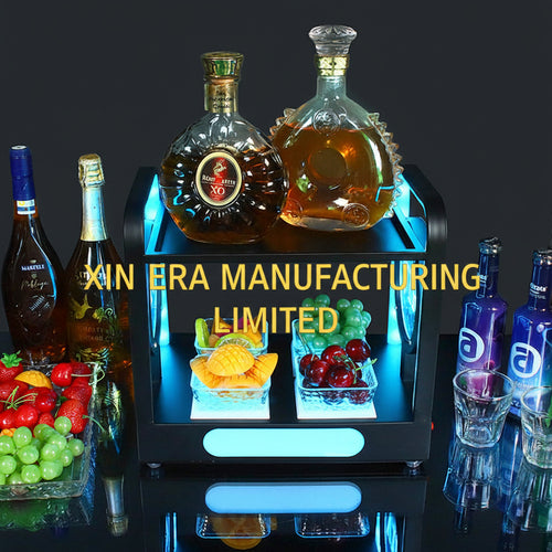 Xinera-2-Tier-LED-Fruit-Platter-Nightclub-VIP-Lounge-Serving-Stand-Balexab-Two-Levels-Luminous-Dessert-Tray-Alternative-Cake-Stand-Factory-Real-Shot