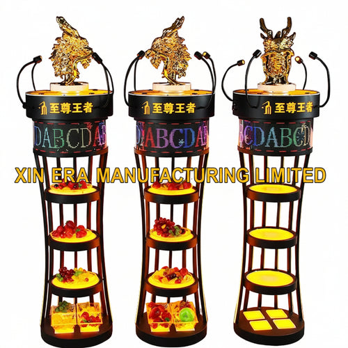 Xinera-Supreme-King-Custom-LED-Display-Tower-Multi-Tier-Luminous-Fruit-Tray-Stand-VIP-Service-Nightclub-Real-Shot