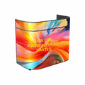 Ultra-HD P1.53 Curved LED Reception Desk - Premium 1254mm Smart Digital Front Counter