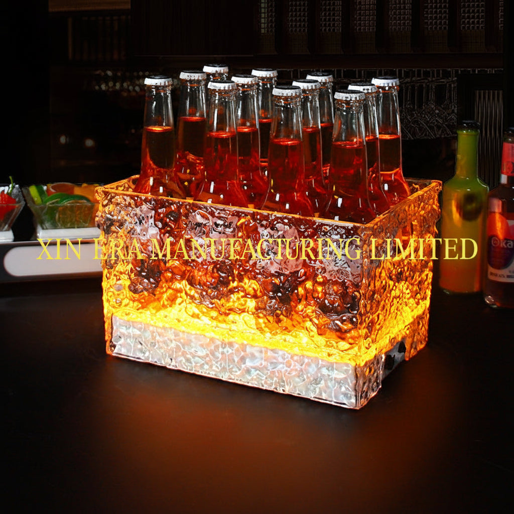Xinera-Large-Capacity-Ice-Texture-LED-Ice-Bucket-Warm-Glow-Beer-Chiller-Real-Shot