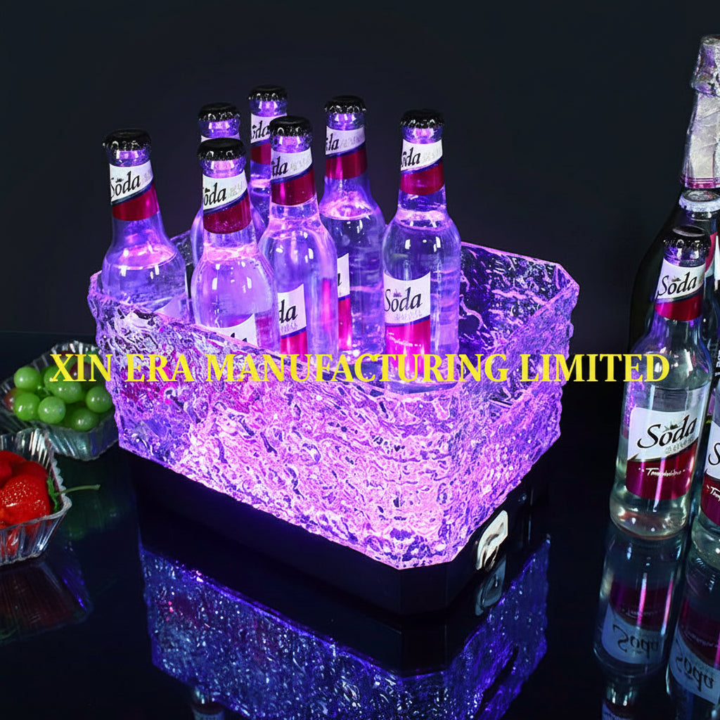 Xinera-LED-Ice-Texture-Ice-Bucket-Nightclub-VIP-Beer-Wine-Beverage-Carrier-Hammered-Glaze-Refracting-Basin-Integrated-Handles-Factory-Real-Shot