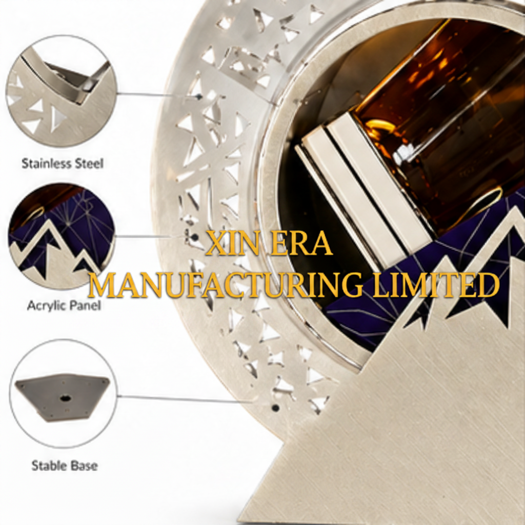 Xinera-Custom-Snow-Mountain-LED-Bottle-Glorifier-Slanted-Liquor-Display-Stand-Luminous-Acrylic-Wine-Rack-VIP-Service-Factory-Real-Shot