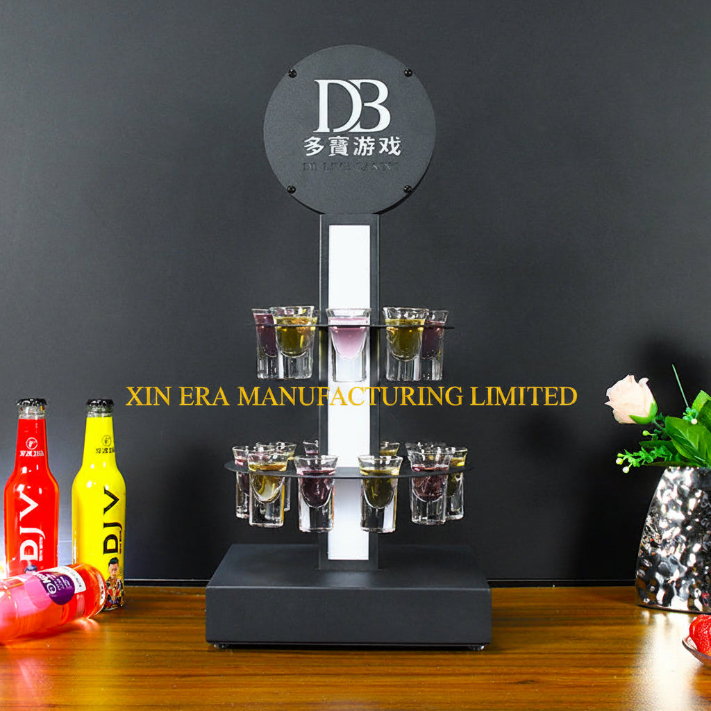 Wholesale Nightclub Bar Supplies Dual-Tier Luminous Cocktail Tray